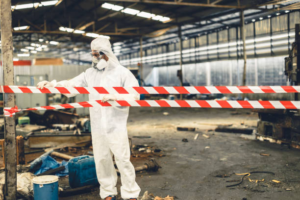 Professional Hoarding Cleanup technician working in Caldwell, ID